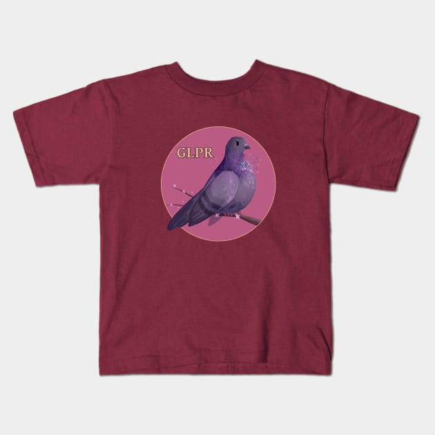 Noodles the Figurita Kids T-Shirt by Great Lakes Pigeon Rescue